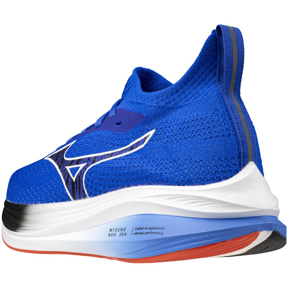 Mizuno Беговые кроссовки NEO ZEN, для бега трусцой, марафона, тренировок, спорта, легкие, упругие, с толстой подошвой, Akaoni x Aooni, Размер 24,0 см, 2E