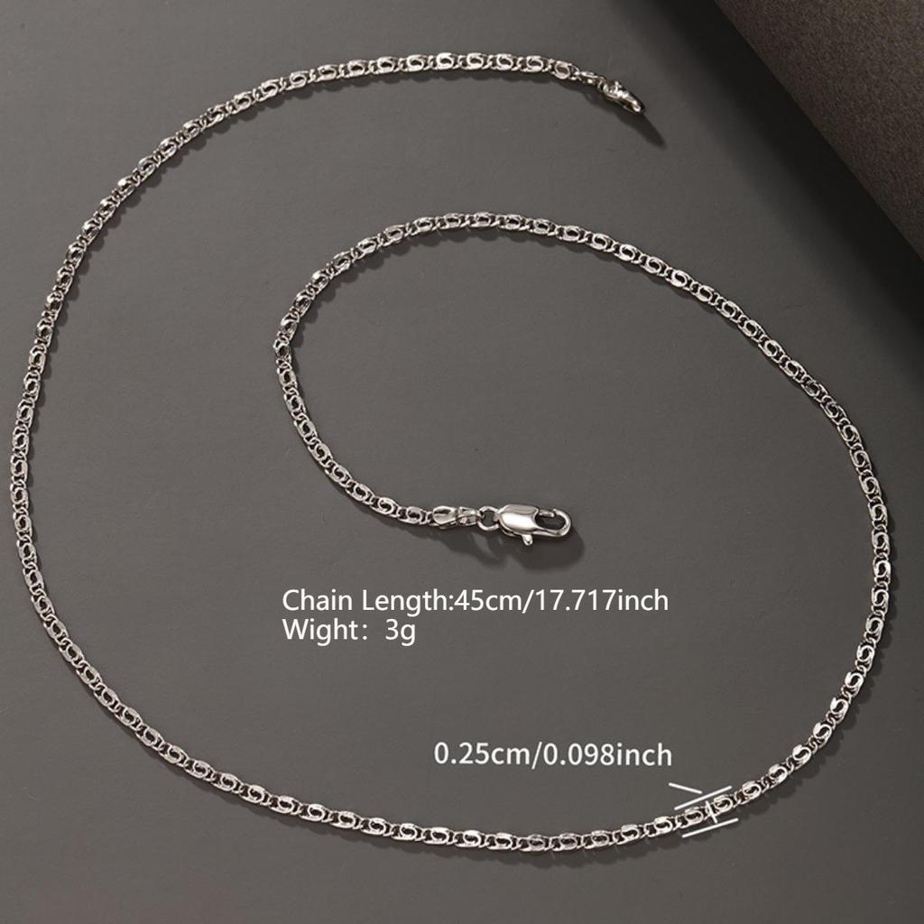 Ten Thousand-character Chain Men's and Women's Simple Personality Jewelry Necklace