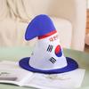 Funny Korean Flags Print Hat Adult Carnivals Party Hat Dress up Carnivals Hat