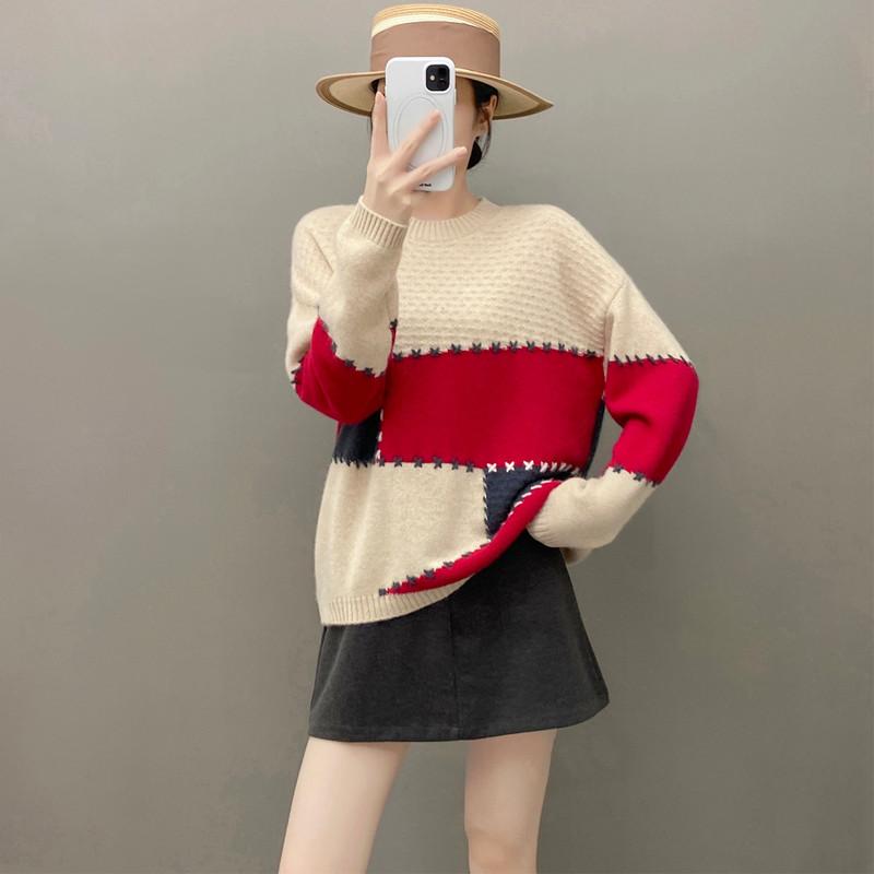 Женский свитер Qinghe 100% чистый кашемир - Ультрамягкий роскошный зимний пуловер