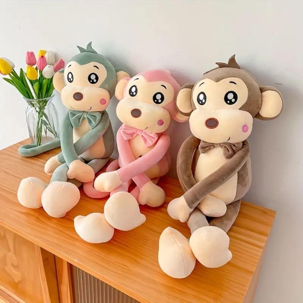 Stuffed Animal Monkey Plush Toy PP Cotton Monkey Plush Doll Monkey Stuffed Animal Doll Kids Gift