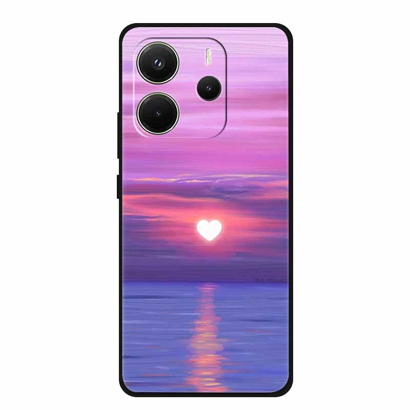 Для Xiaomi Redmi Note 14 4G Global Чехол Роскошный ТПУ Мягкий Силиконовый Чехол Чехлы для Телефона для 24117RN76G Защитный Новый Бампер Funda