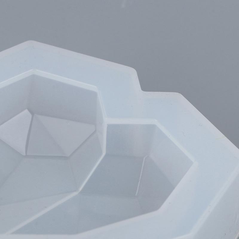 1 шт. 3D Love Heart Design силиконовая форма для торта алмазные формы для мыла инструмент для украшения