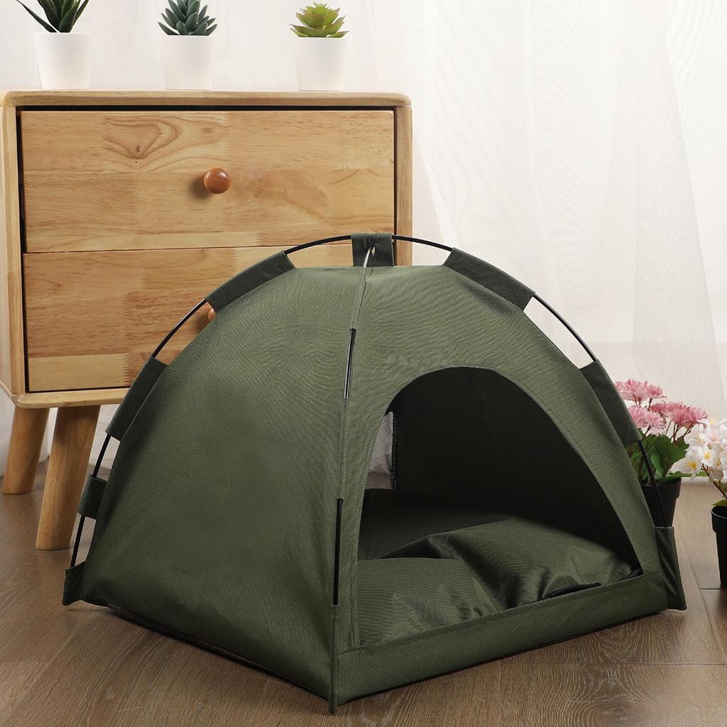 Pet Nest Tent Breathable Foldable Cat Outdoor Tent Solid Color Cat Nest Comfortable Portable Semi-enclosed All-season Cat House