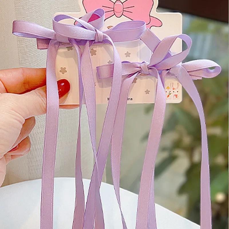 1 пара лент для волос Super Fairy Girl, заколка-бабочка, стример, шпилька, ремешок, двойной хвост, аксессуары для волос