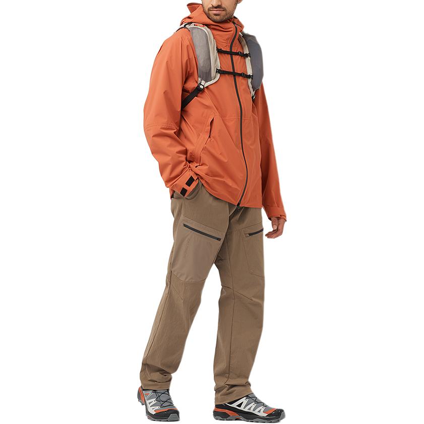 Men's Pants SALOMON OUTERPATH UTILITY PANTS M Cargo Pants Men's Shiitake Brown