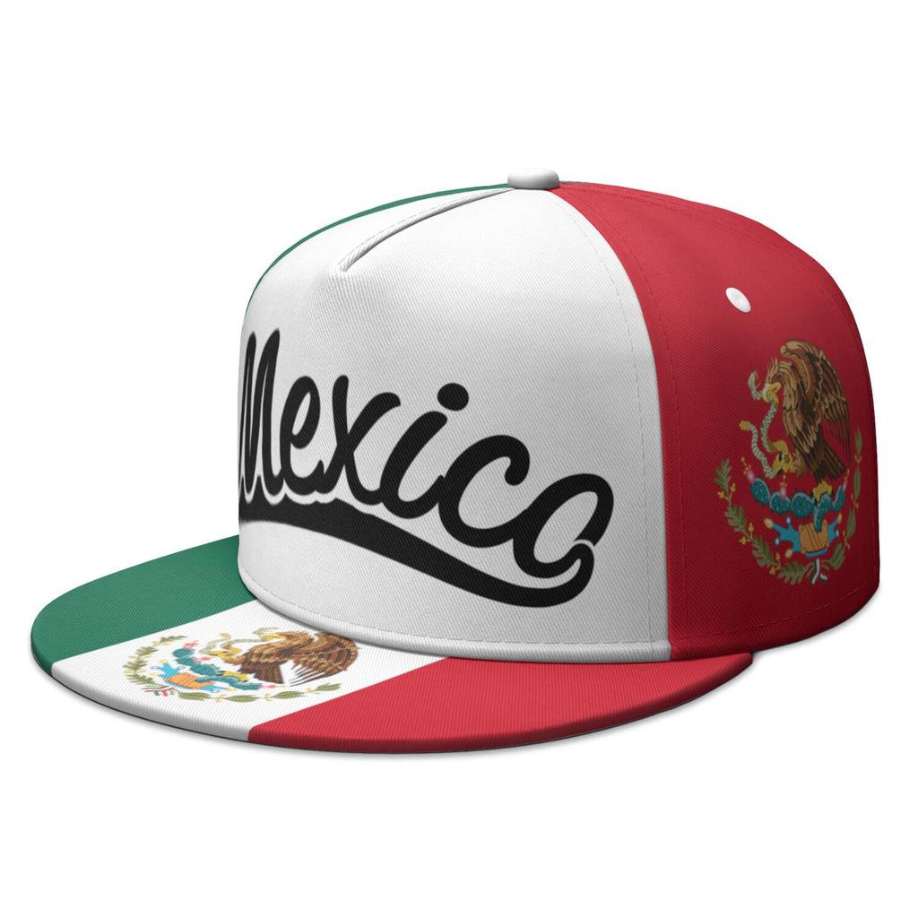 Соединенные Штаты Мексики Кепка с плоским козырьком На заказ Имя Логотип Хип-хоп Шляпа Рыбалка Путешествия Испанская Нация Мексиканские Флаги Головной убор