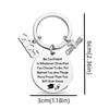 Stainless Steel School Graduate Pendant Gifts Engraved Commemorative Keyring  Celebrate Party