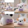 Cute Heartfelt Plush Dog Bean Bear Keychain Gift With Customizable Colors And Design
