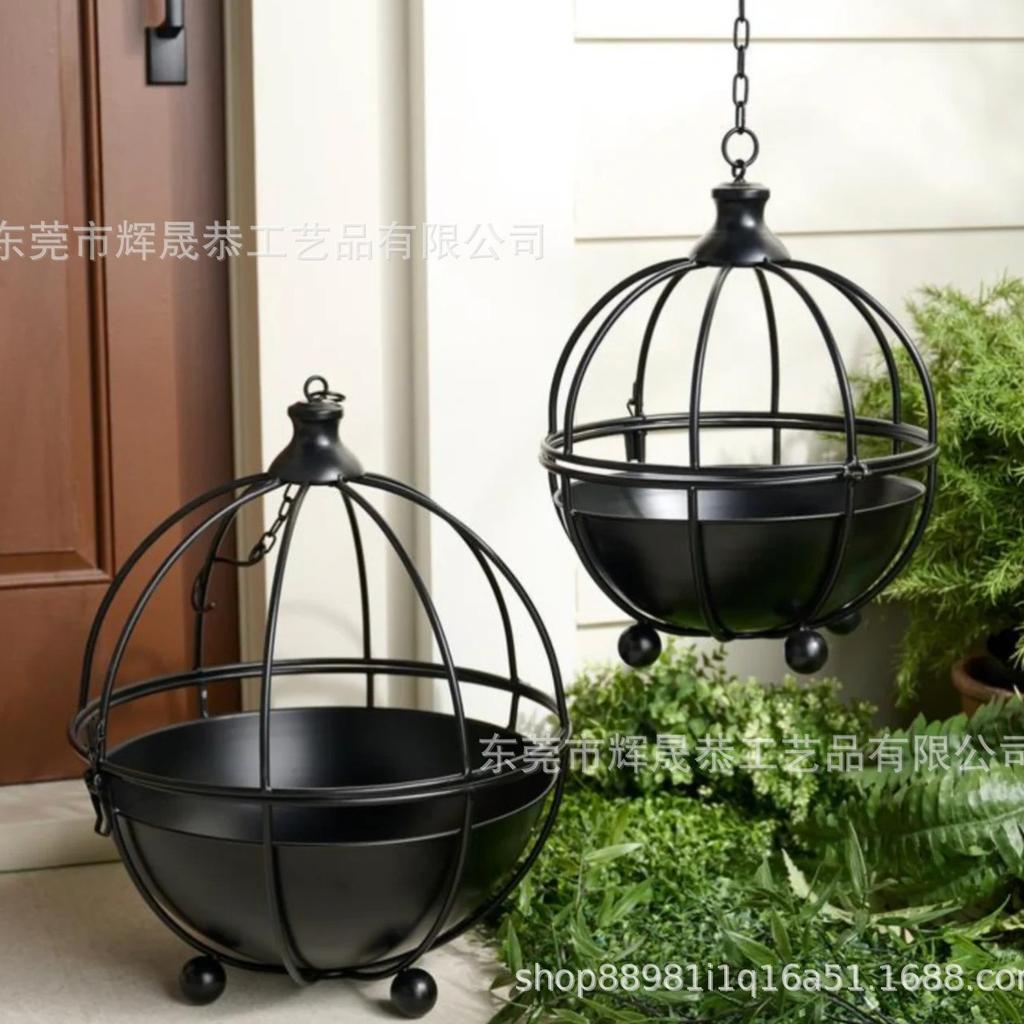 Цветочная корзина куполообразной формы, Подвесная корзина для растений, Подвесная, Украшение для двора, Декорация для сада, Доступны различные стили