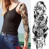 1 PC 480*170MM Full Arm Temporary Tattoo Sticker Sleeve Men Women Fashion Sexy Fake Tattoo Wolf  Lion Tiger Painting Tattoo Skull Angel Tattoo