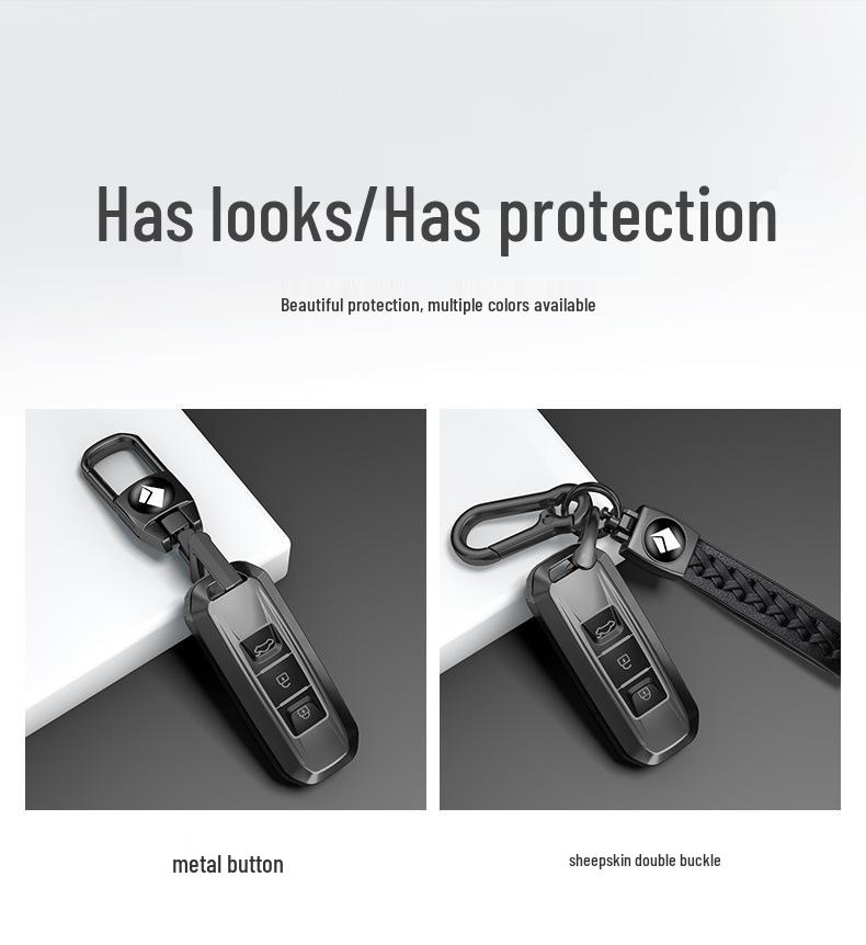 Baojun Car Key Case for 510/730/310W/200E/100/560/530/630/360 Models - High-End Shell and Buckle