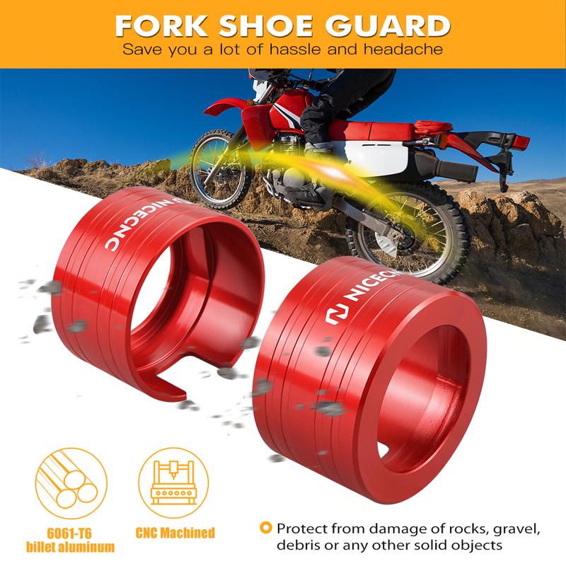 NICECNC For Honda XR650L 1993-2025 XR600R 1993-2000 Motorcycle Front Fork Shoe Fork Lower Leg Guard XR 650L Accesssories