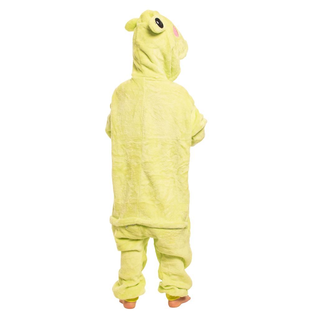Piżama dla dzieci dziecięca kigurumi onesie kostium żaba zielona 125-135 cm
