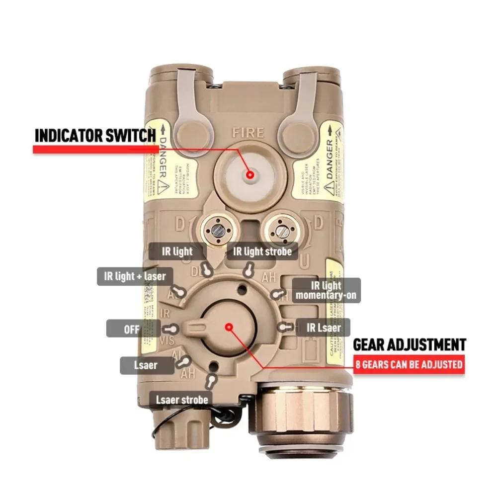 Tactics LED Flashlight L3 NGAL Airsoft Nylon Version Red Green Blue IR Pointer Hunting Weapon Scout Light Fit 20mm Rail