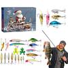 24pc Advent Calendar Fishing Christmas Countdown, Fishing Tackle Advent Calendar For FishAdult Men Teen Boys, Xmas Surprise Gift
