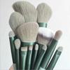 New Green 13-Piece Makeup Brush Set: Super Soft Brushes for All Seasons
