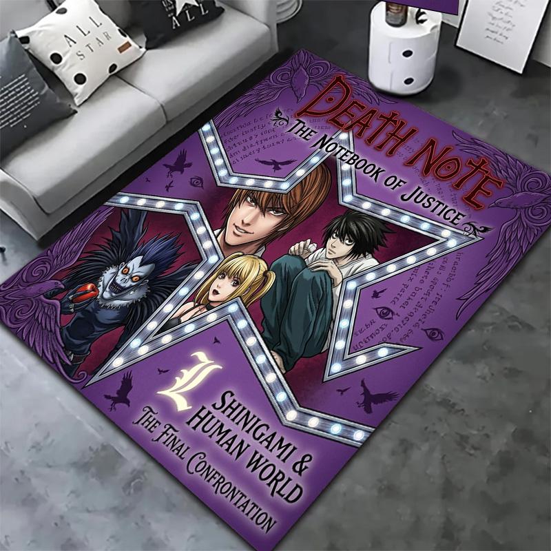 Death Note Carpet Rug For Living Room Bedroom Home Sofa Decoration Kids Play Nonslip Floor Mat
