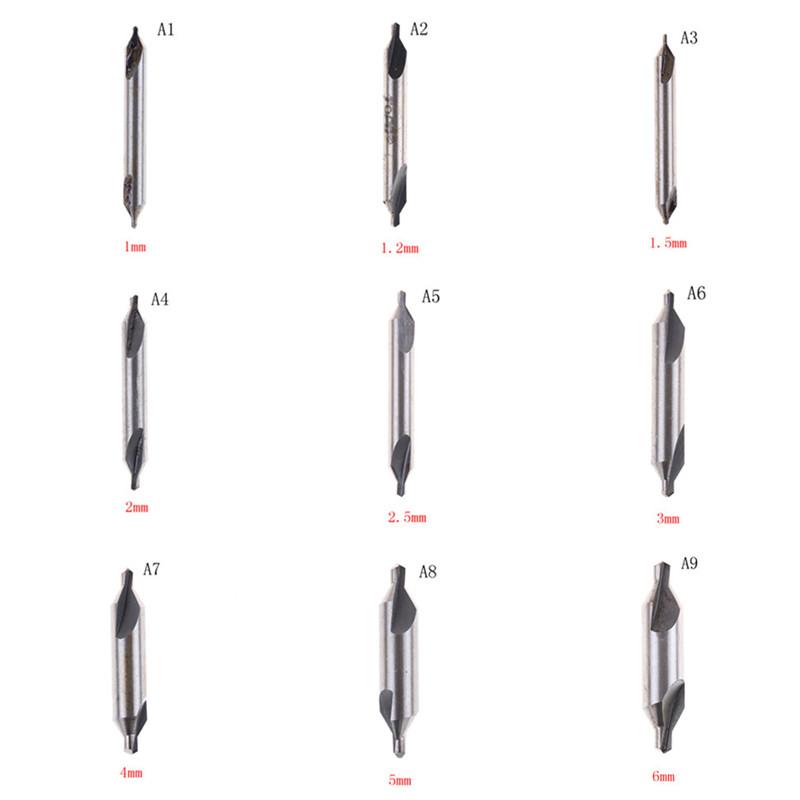 Набор угловых сверл с зенковкой по центру 60 градусов, токарный станок HSS, фрезерный станок