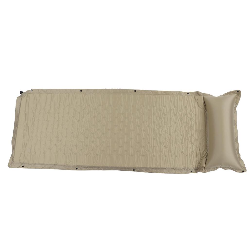 Спальный коврик цвета хаки, самонадувающийся, водонепроницаемый, утолщенный, прочный, из полиэстера, эпонжа, кемпинговый матрас для