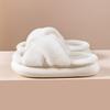 Fluffy Slippers Autumn and Winter Outside Wear Non-slip Indoor Thick Bottom Home Fluffy Cotton Slippers Opening Winter