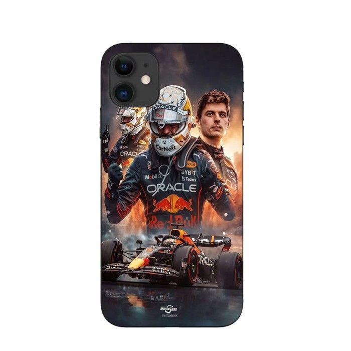 Coque de téléphone - MANIACASE - Iphone 12 mini - Silicone - Souple - Max Verstappen F1 art wallpaper