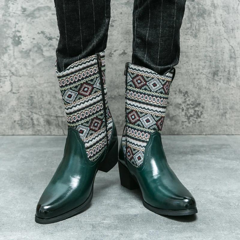 Fashion Male Shoes All-match Desert Boots Men Shoes Stylish Men Casual High Top Shoes Male Comfortable Motocross Boots