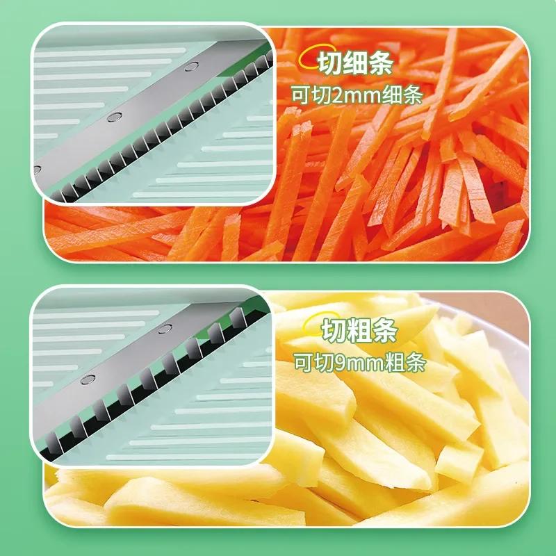 Multifunctional Vegetable Cutter Onion Chopper Manual Safe Not Hurting Your Hands Food Shreds Grater Kitchen Vegetable Slicer