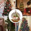 Decorative Shell Sleeping Dog Christmas Ornament 2D Xmas Dog Keychain  Christmas