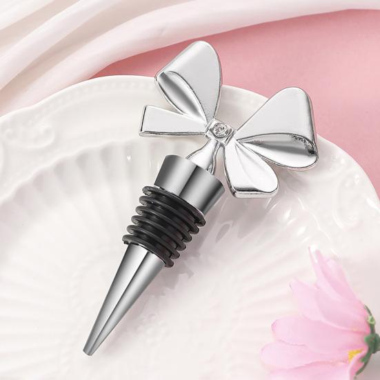 Пробка для красного вина с бантом, уплотнительная крышка для бутылок шампанского, гибкая пробка для бутылок, кухонные принадлежности для бара