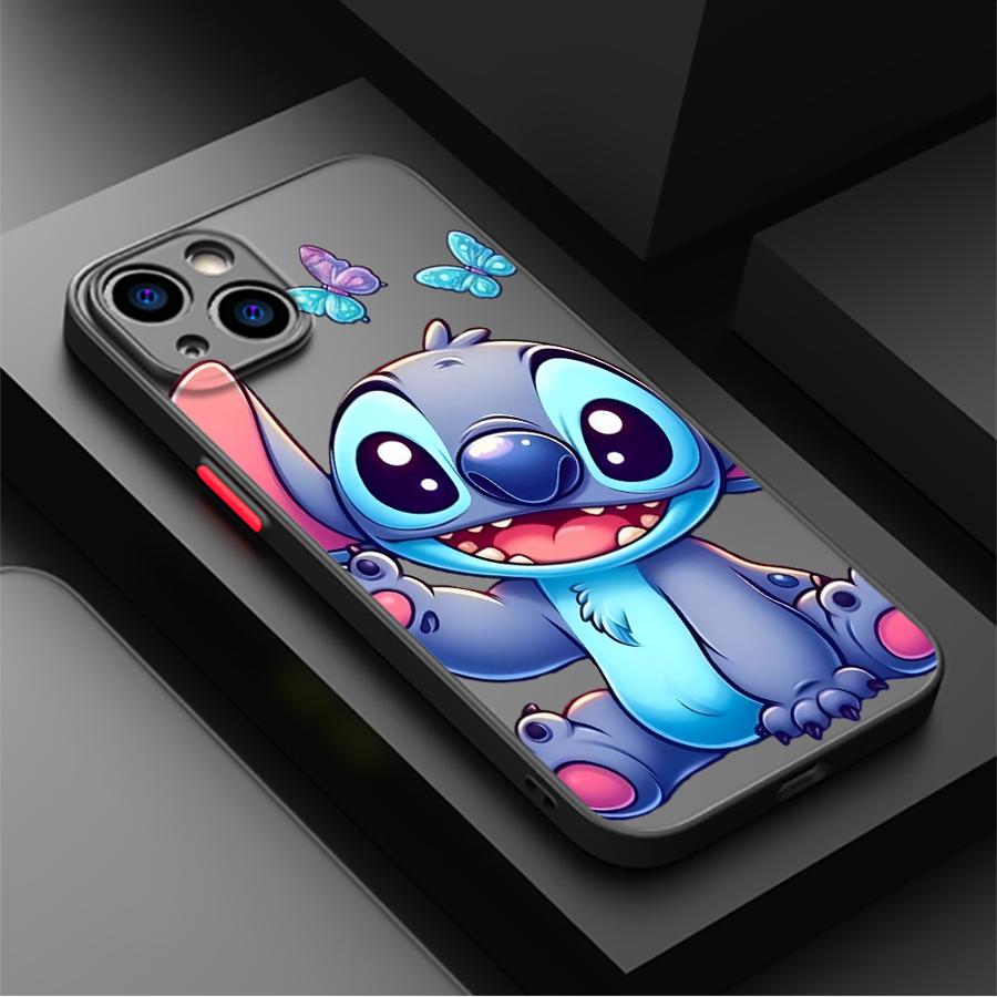 Чехол для iPhone 17 Pro Max 17e 7 8 SE Air XS XR 15 16 Plus 14 11 12 13 Mini Задняя крышка телефона Мультяшный Стич