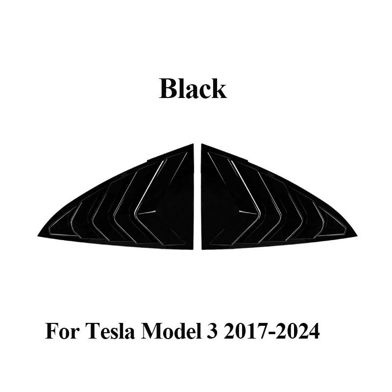 Для Tesla Model 3 2017-2024 Highland 2024+ Автомобильные задние боковые жалюзи на окна Боковые слепые треугольные жалюзи на окна Заслонки