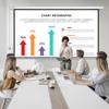 Motorized Projector Screen, 100 inch 16:9 4K 1080 HD Electric Projector Screen, Automatic Projection Screen with Remote Control, Wall Mount Movie