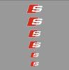 Car Brake Caliper Sticker Heat Resistant Decals Auto Accessories For q2 Sline A1 A3 A4 A5 A6 A7 A8 Q2 Q3 Q5 Q7 Q8 TT S1 S3 RS5