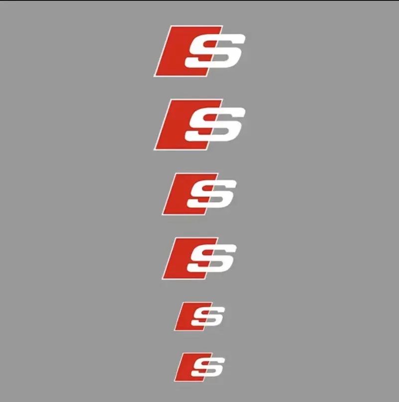 Car Brake Caliper Sticker Heat Resistant Decals Auto Accessories For tt Sline A1 A3 A4 A5 A6 A7 A8 Q2 Q3 Q5 Q7 Q8 TT S1 S3 RS5