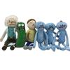 25cm Little Blue Man Plush Toy with Pickled Cucumber Doll
