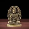 Solid Guanyin Buddha Statue Brass Craft Buddha Pendant Creative Pocket Buddha Ornaments  Table