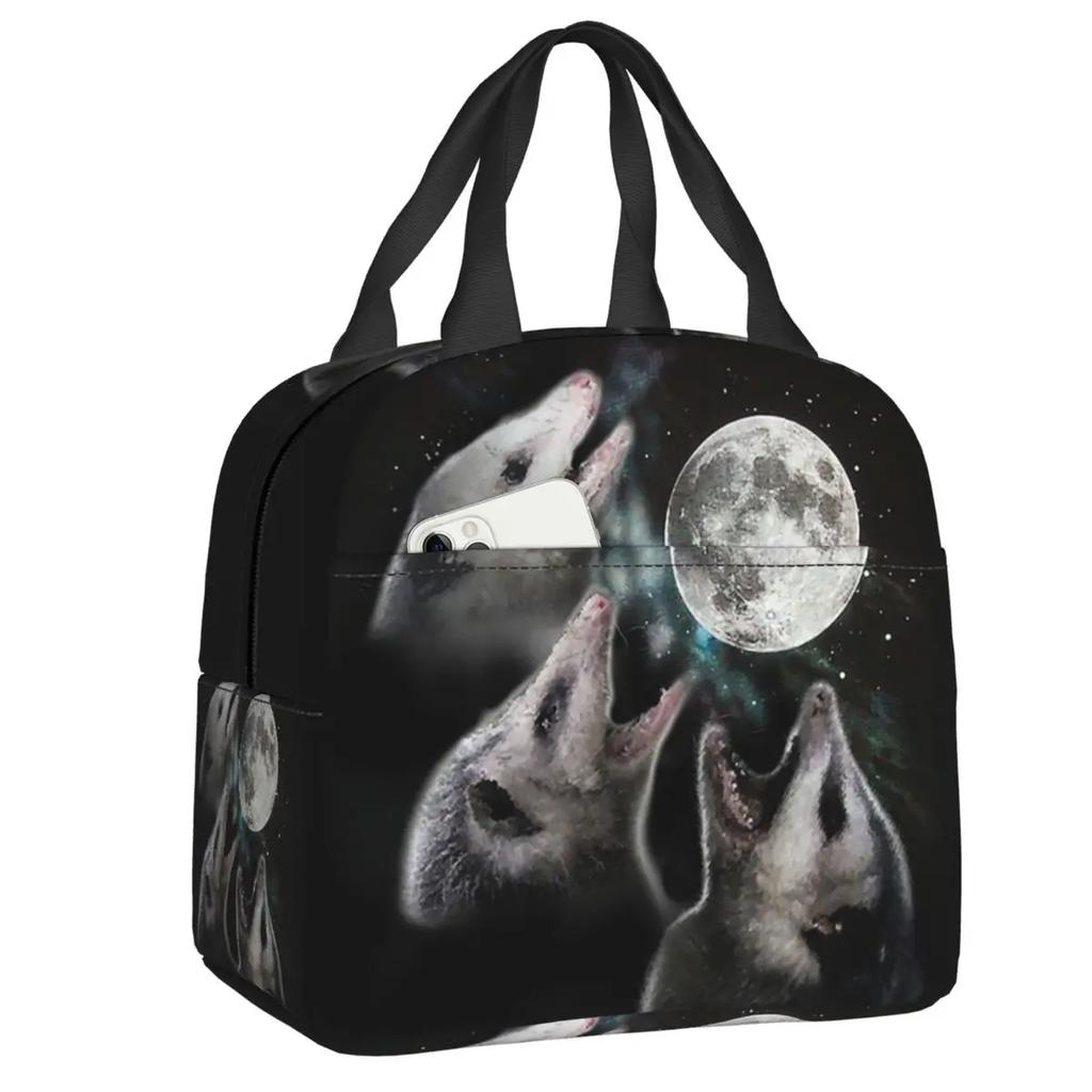 Opossum Screm Изолированная сумка для обеда для кемпинга, путешествий, животных, домашних животных, многоразовая термосумка для обеда для женщин и детей