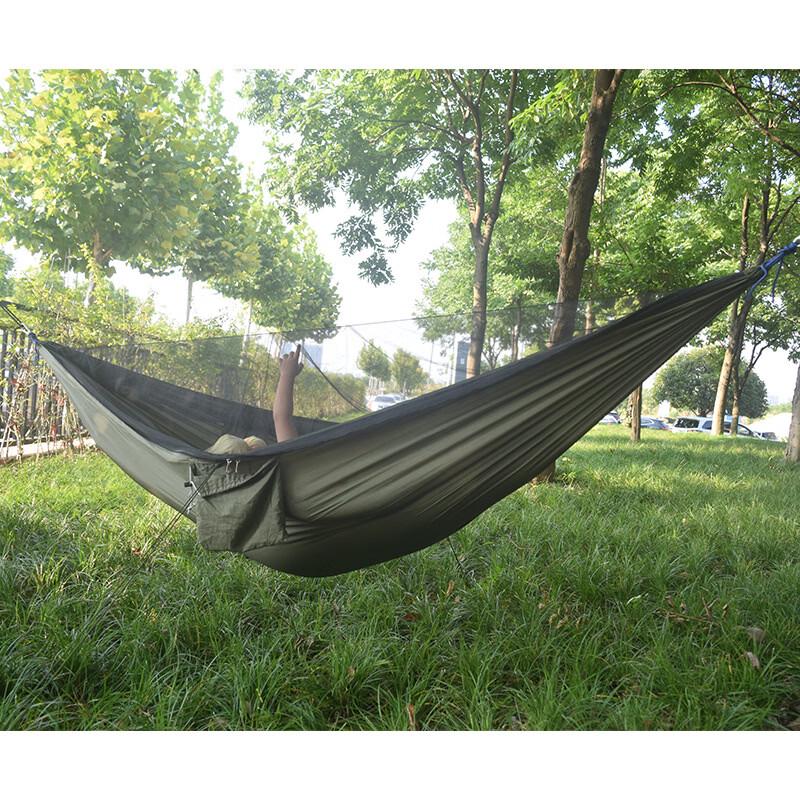 Quick-Open Mosquito Net Hammock