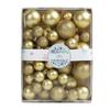 42Pcs 3/4/5cm Christmas Balls Set Glitter Surface Various Pattern Christmas Balls Shatterproof Home Reusable