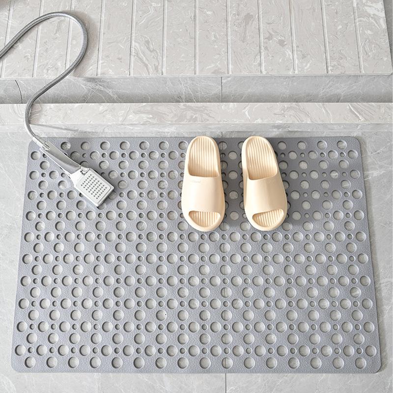 Коврик для ванной комнаты с противоскользящим покрытием, коврик для пола в ванной, коврик для душа, коврик для пола в бытовую комнату, противоскользящий, с присоской для слива унитаза 38-88 см