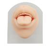 3D Soft Silicone Tongue Mouth Model with Stand Reusable Jewelry Display Tongue Model for Piercing Practice