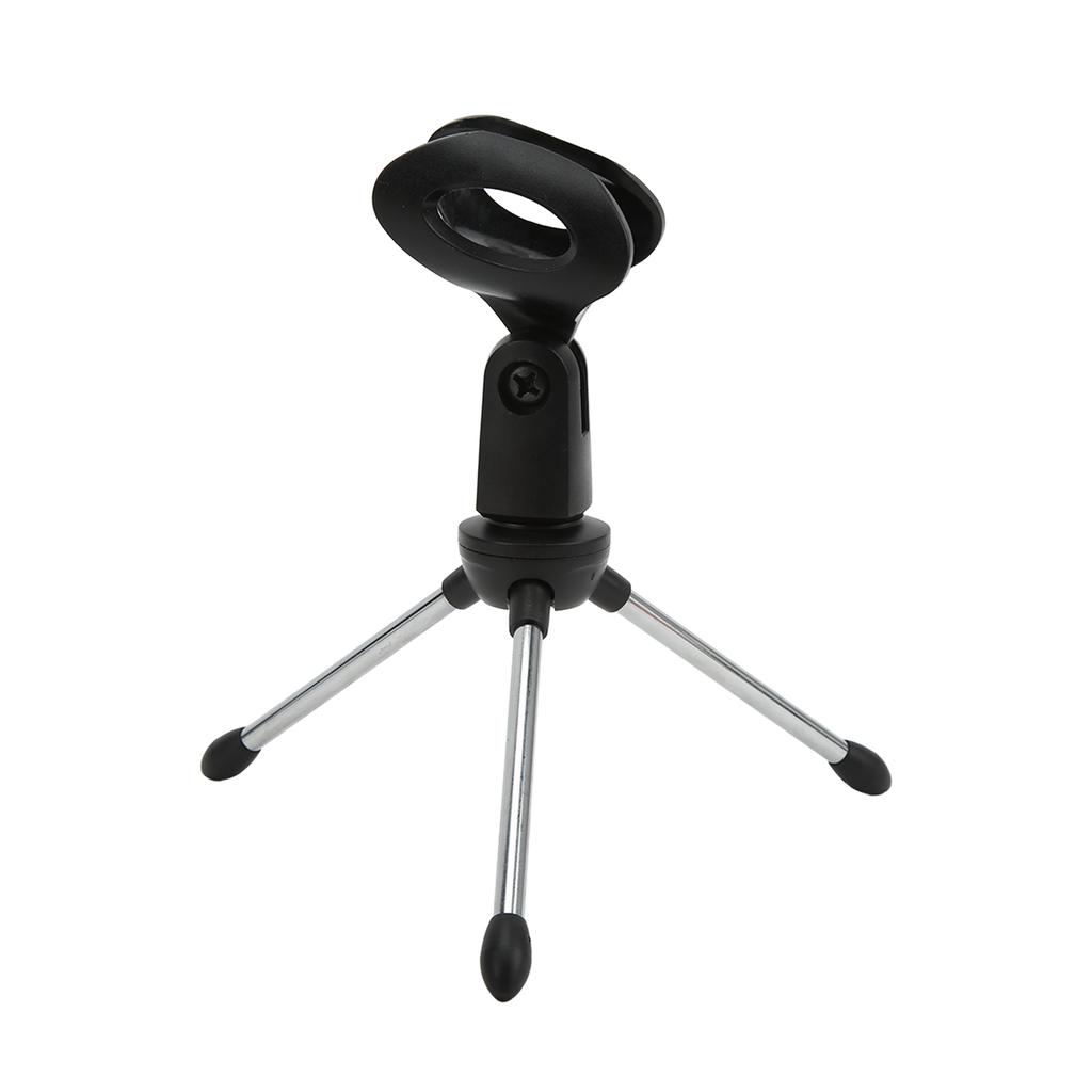 Desktop Microphone Mic Stand Holder Bracket Adjustable Table Microphone Holder with Mic Clip for Conference Live