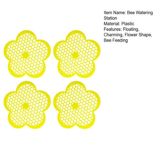 Bee Watering Station Floating Bee Bath Drinking Station Flower Shape Butterfly Waterer for Garden Bee Feeding