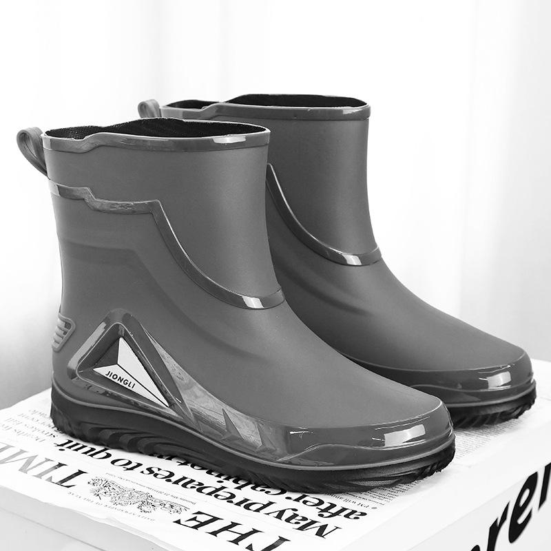 Мужские дождевые ботинки новая осень на вынос рыбалка специальный райдер нескользящие водонепроницаемые резиновые ботинки средняя голень дышащие рабочие водные ботинки