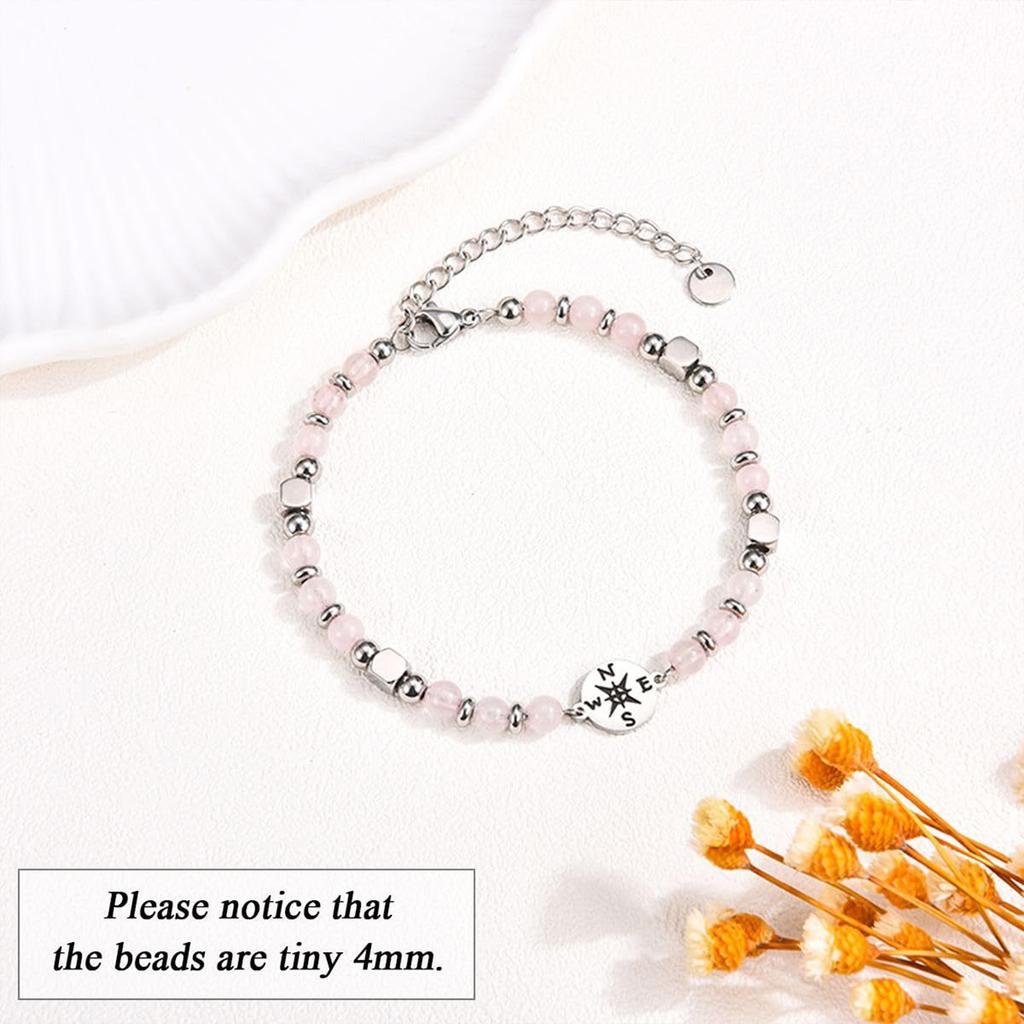 Stainless Steel Beaded Bracelet for Graduation Season Stylish and Practical Wristband Perfect Gift for Any Occasion