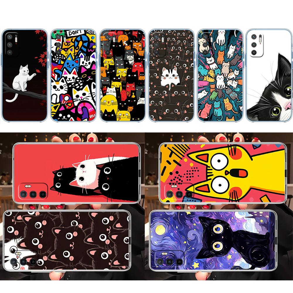 LO23 Cat Kitten Meow Transparent Phone Case for Motorola Moto G40 G04 G05 One Ace Action  Fusion + Plus Hyper Macro Vision Zoom