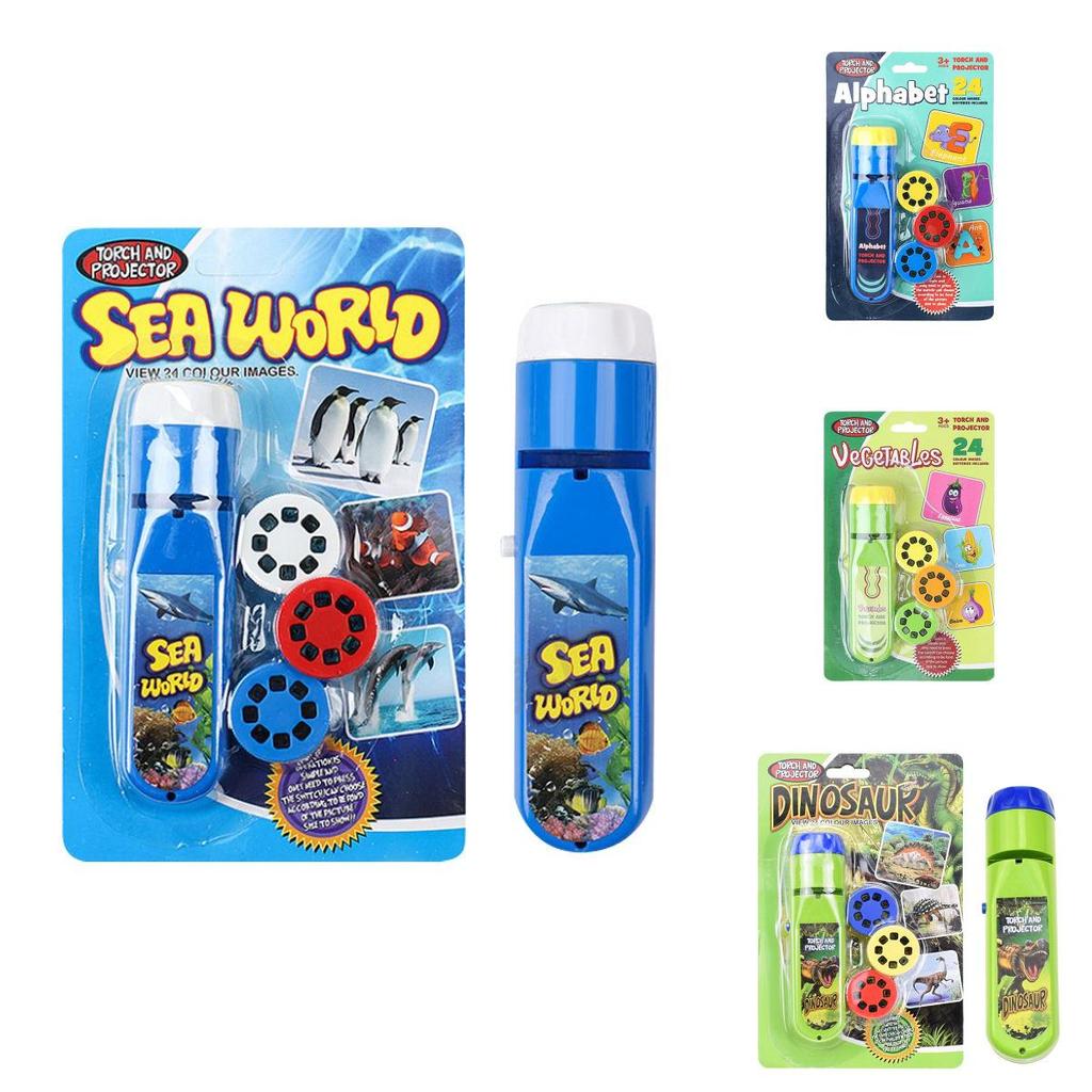 Проектор-фонарик для детей с 24 цветными узорами и темами**