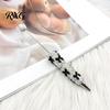 Rhinestone Ballpoint Pen Glitter Beadable Pen, Bow Beaded Handmade DIY Decorative Ink Bling Black Pens for Making, School Office Supplies Sweet Style
