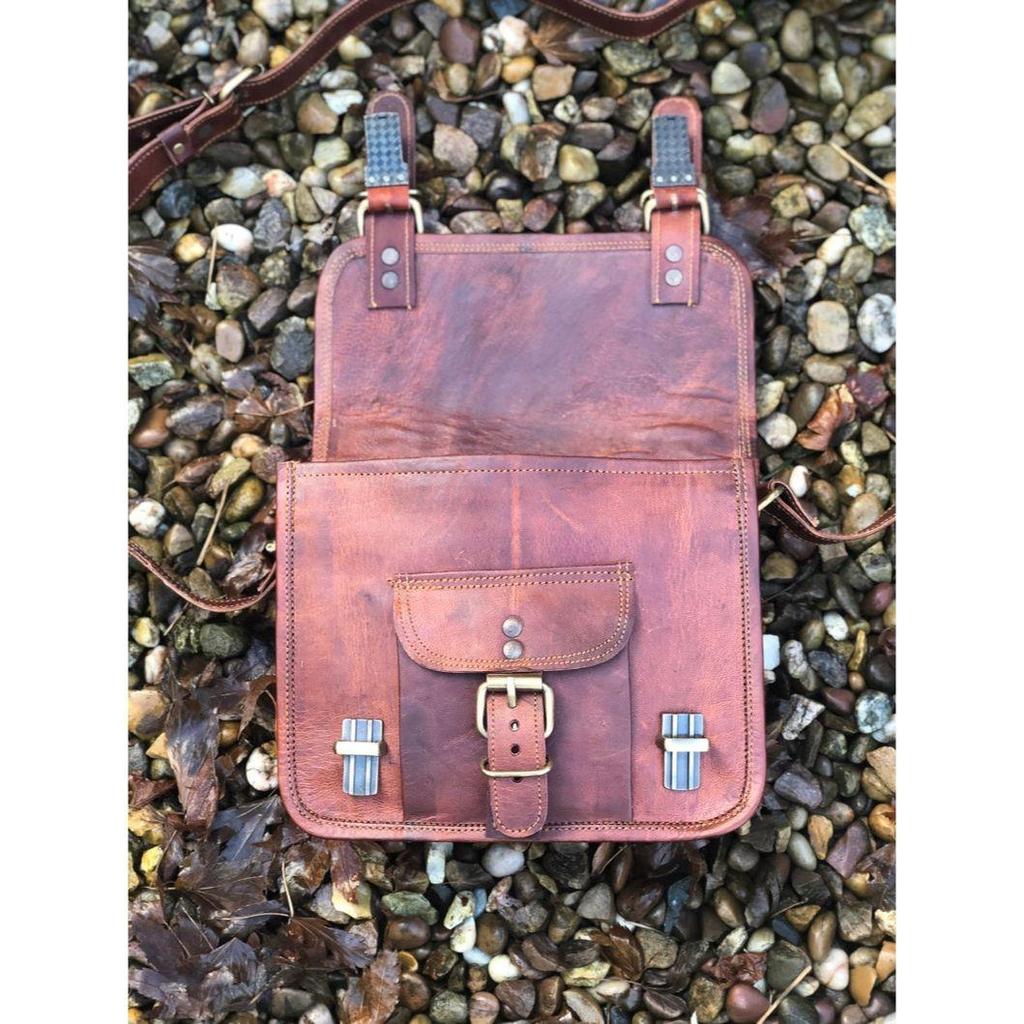 Маленькая кожаная сумка, детская сумка размером 7 x 9 дюймов с ручкой, кожаная сумка через плечо, маленькая кожаная сумка в традиционном стиле, симпатичная сумочка.